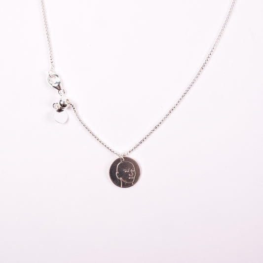 Larissa Loden Alopecia Areata Awareness Silver Pendant