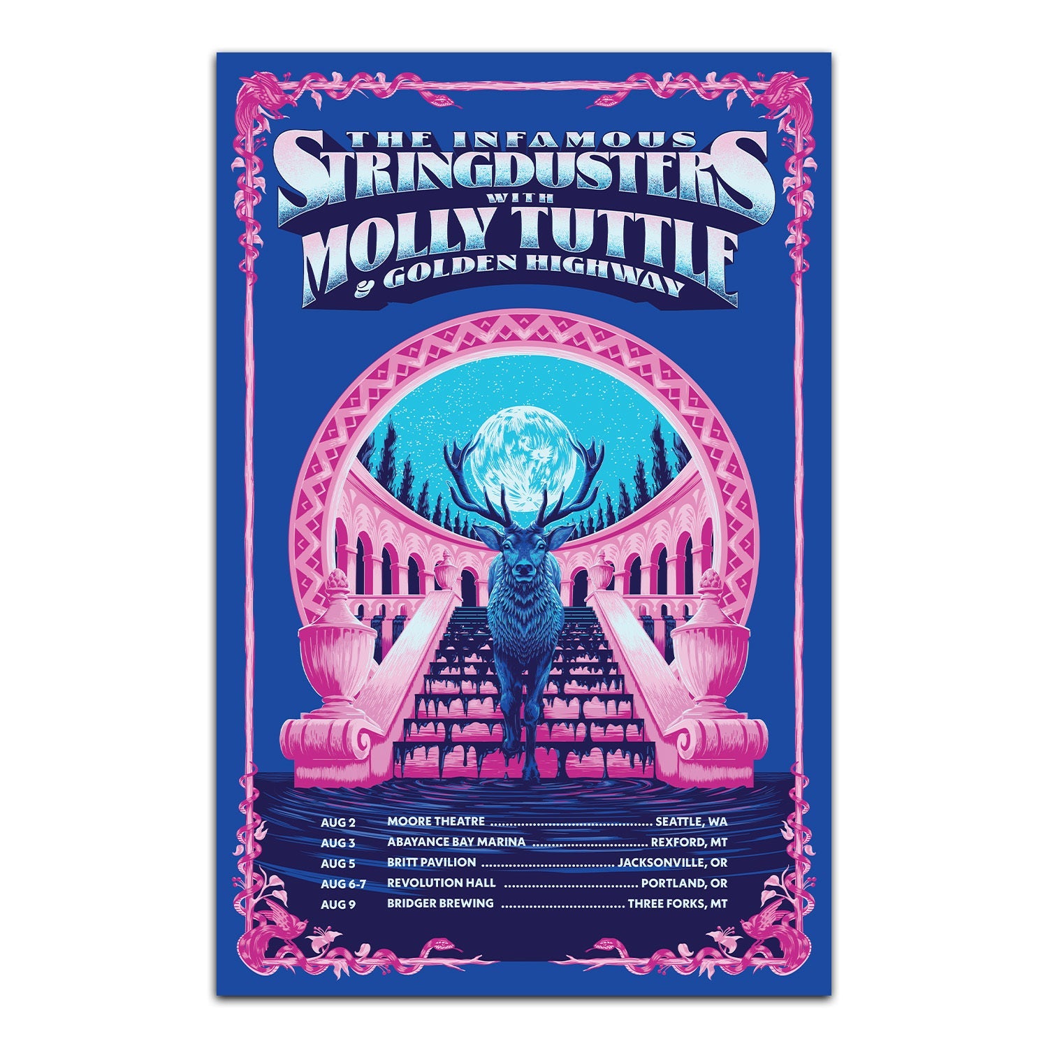 Stringdusters Tour Summer Tour August 2024 w/Infamous Stringdusters Poster – Molly Tuttle