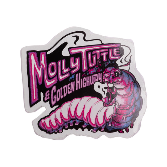 Smoking Caterpillar Sticker