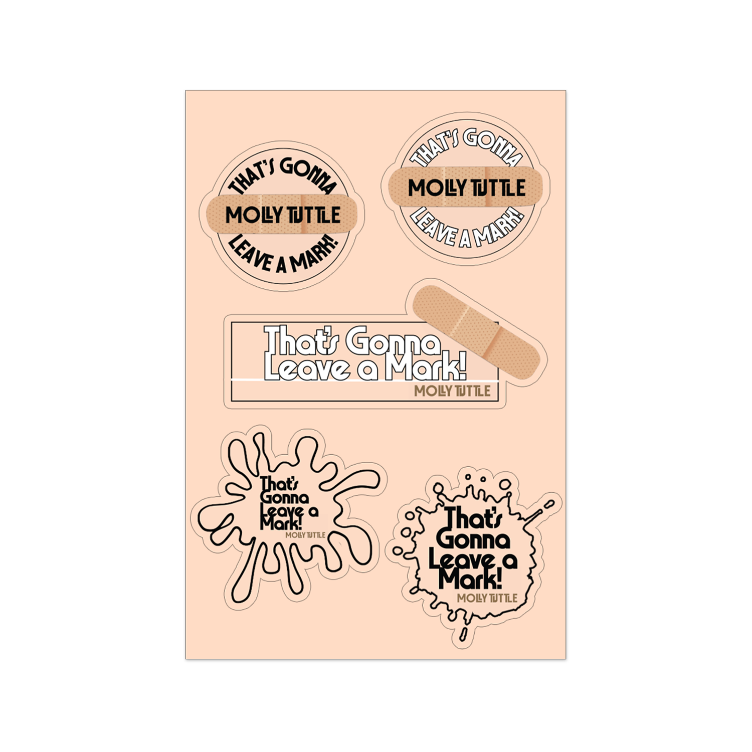 Left Out Sticker That's Gonna Leave A Mark Sticker Sheet – Molly Tuttle
