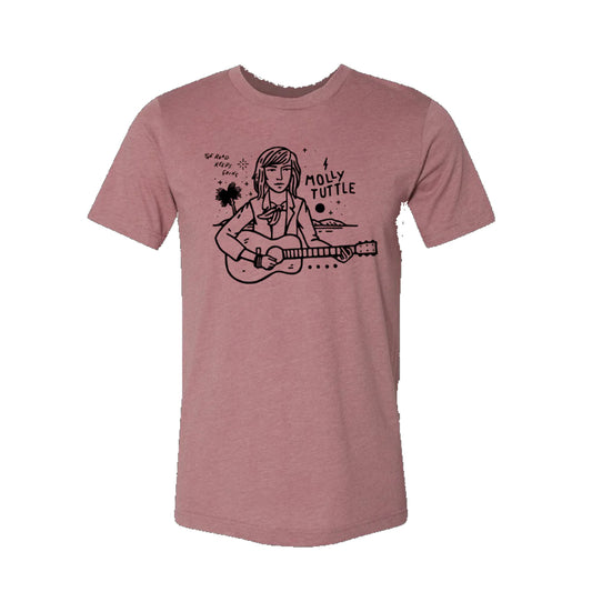 Molly Tuttle "The Road Keeps Going" Mauve Tee